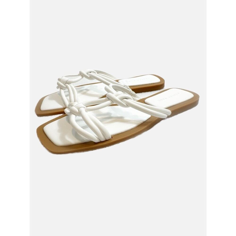 AZALEA WANG White Knotted Flat Sandals Size 7 – New! - Picture 2 of 3